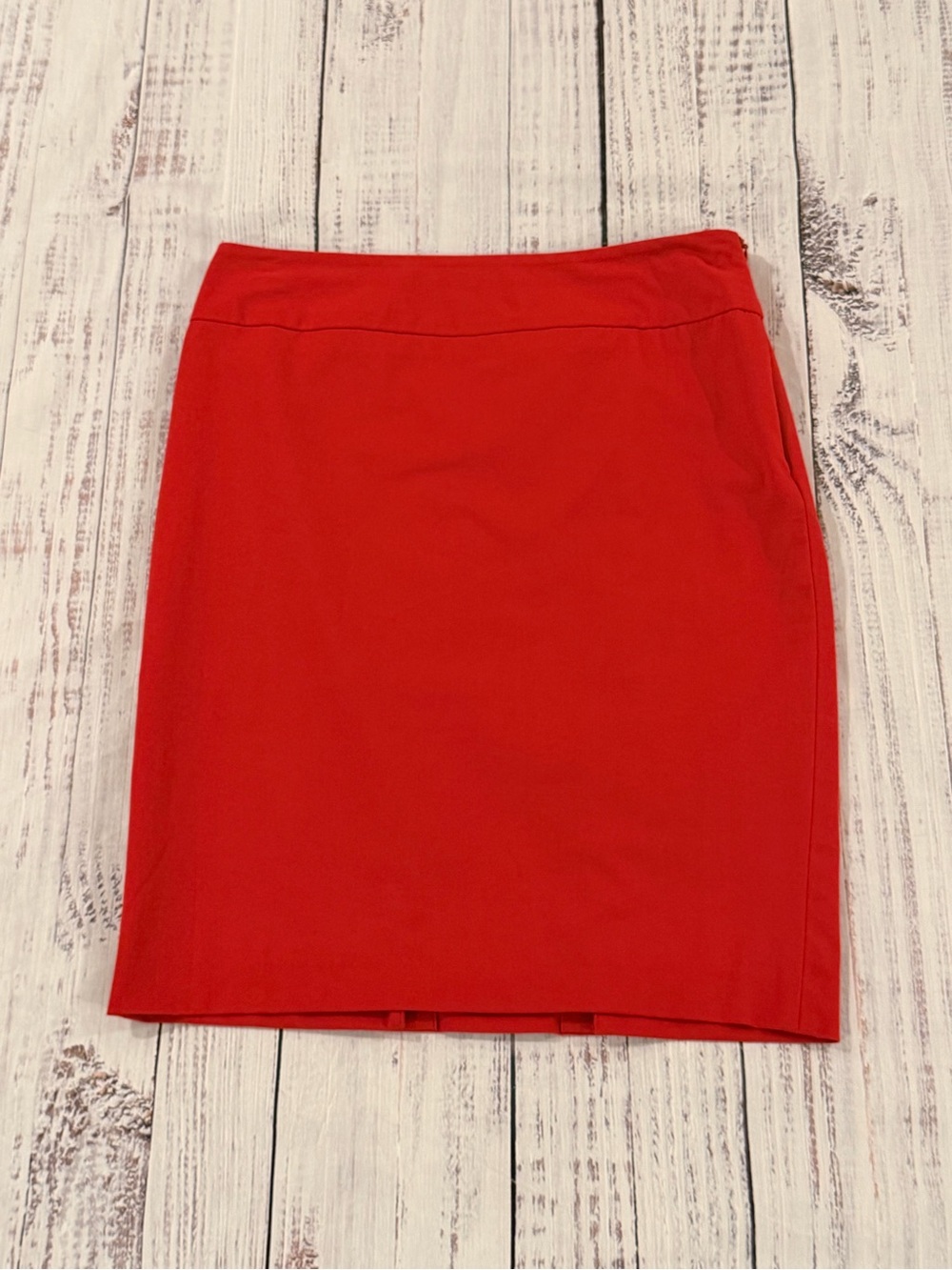 Liz Claiborne Red Pencil Skirt Size 6 Lined Career Office Business Casual